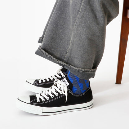 Jake ジェイク French Bull フレンチブル No.21-26101 スカーラソックス(3色) Mens 2026年春夏新作 宴 メンズ レディース大きめ 靴下 幾何学柄 ジャガード編み シルケットの綿糸 日本製【追跡メール便送料無料】