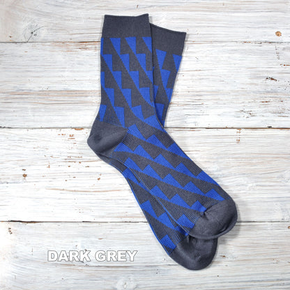 Jake ジェイク French Bull フレンチブル No.21-26101 スカーラソックス(3色) Mens 2026年春夏新作 宴 メンズ レディース大きめ 靴下 幾何学柄 ジャガード編み シルケットの綿糸 日本製【追跡メール便送料無料】