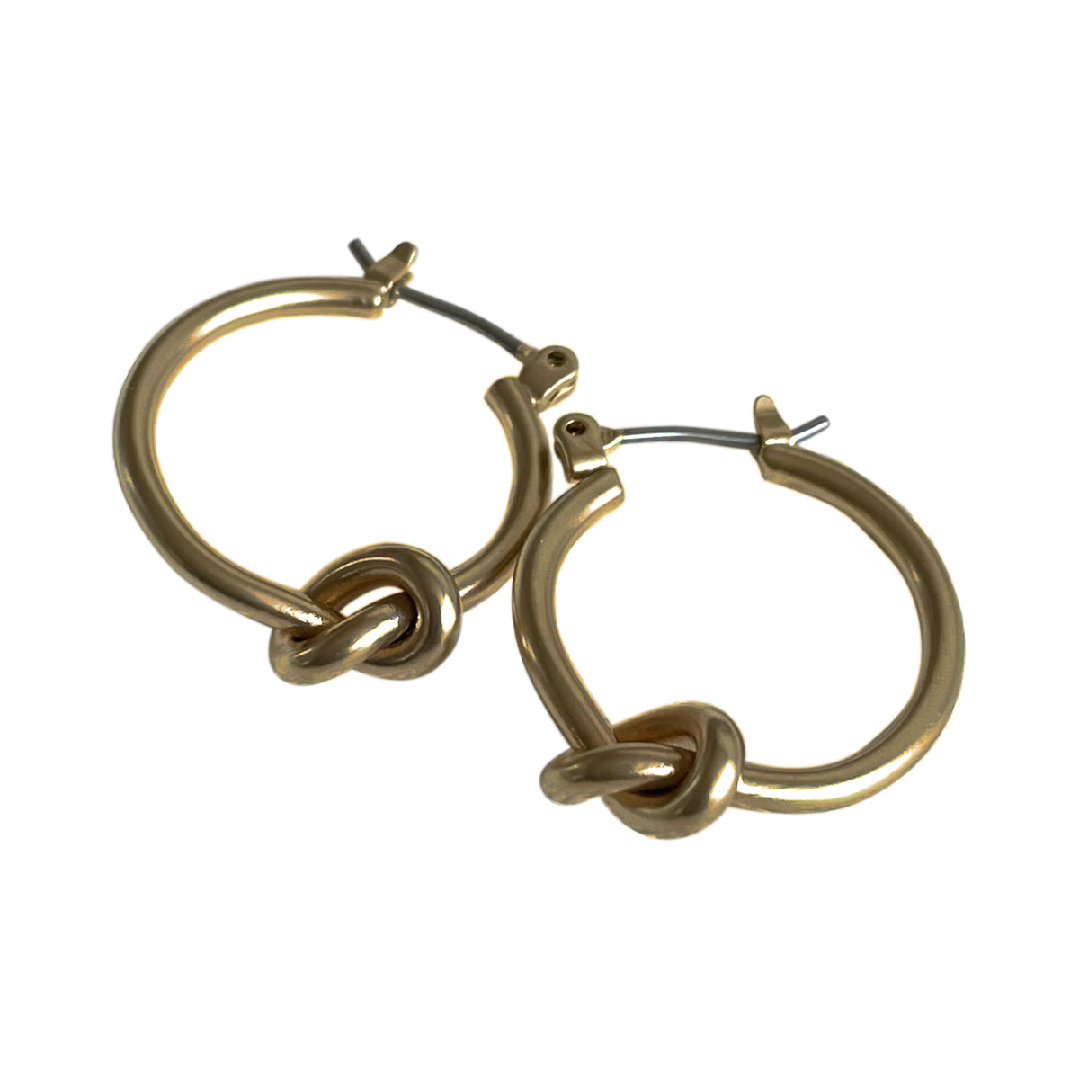 【2024-25年秋冬新作☆数量限定生産！】THE RING DESIGN FACTORY "Knot" Pierced earrings ノット(結び目)デザインピアス 【結び目がポイント マットな質感 キズが目立ちにくい ギフト】