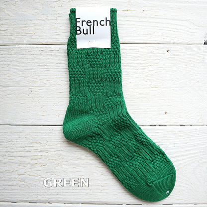 French Bull(フレンチブル)No.11-20202 ランドソックス(6色)【数量限定生産！凸凹の編み柄 柔らかいコットン 日本製】