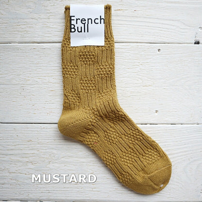 French Bull(フレンチブル)No.11-20202 ランドソックス(6色)【数量限定生産！凸凹の編み柄 柔らかいコットン 日本製】
