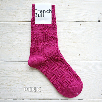French Bull(フレンチブル)No.11-20202 ランドソックス(6色)【数量限定生産！凸凹の編み柄 柔らかいコットン 日本製】