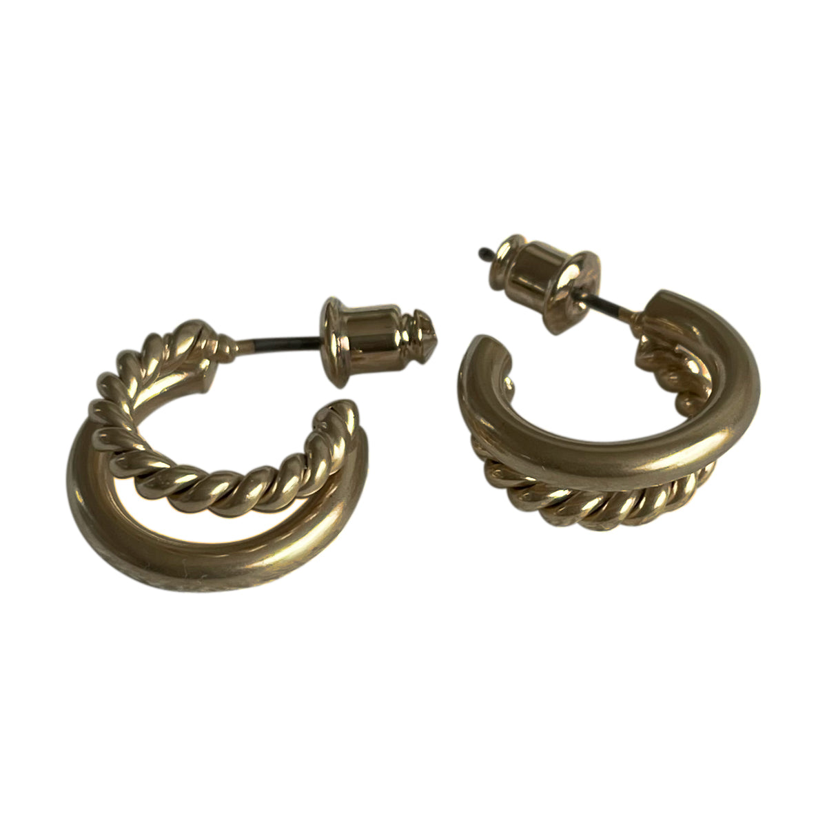 【2024-25年秋冬新作☆数量限定生産！】THE RING DESIGN FACTORY "Lines" Pierced earrings ラインズ デザインピアス 【表情の違う2つのライン マットな質感 キズが目立ちにくい ギフト】