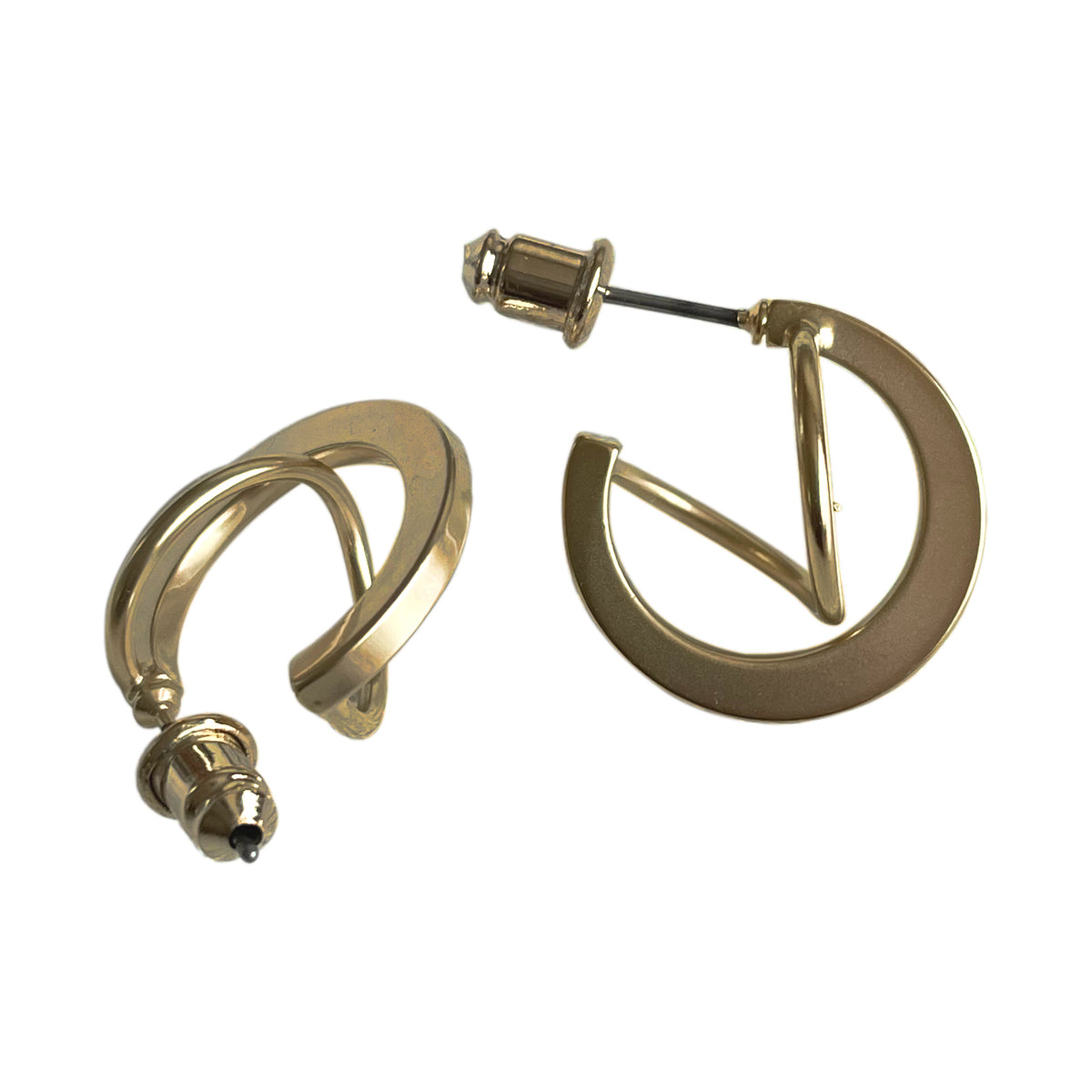 【数量限定生産！】THE RING DESIGN FACTORY "Line & Side" Pierced earrings ライン＆サイド デザインピアス 【マットな質感 キズが目立ちにくい ギフト】