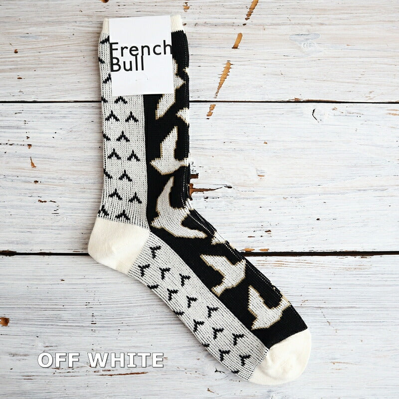 French Bull(フレンチブル)No.11-23272 ロワンソックス(3色)【2023-24年秋冬新作☆数量限定生産！】【渡り鳥をモチーフ 光沢感のある綿糸 程良い厚み 足元のアクセント】