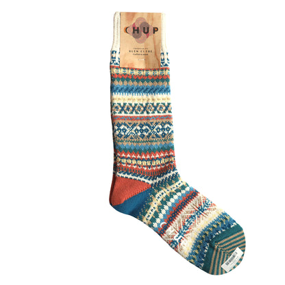 CHUP(チュプ) "LULL RAIN(ラルレイン)" ソックス(3色×2サイズ) 2026年春夏 数量限定生産 日本製 再入荷無し 丈夫 適度な厚み オーガニックコットン 中厚ソックス フェアアイル柄 ノルディック柄 ナバホ柄【追跡メール便送料無料】