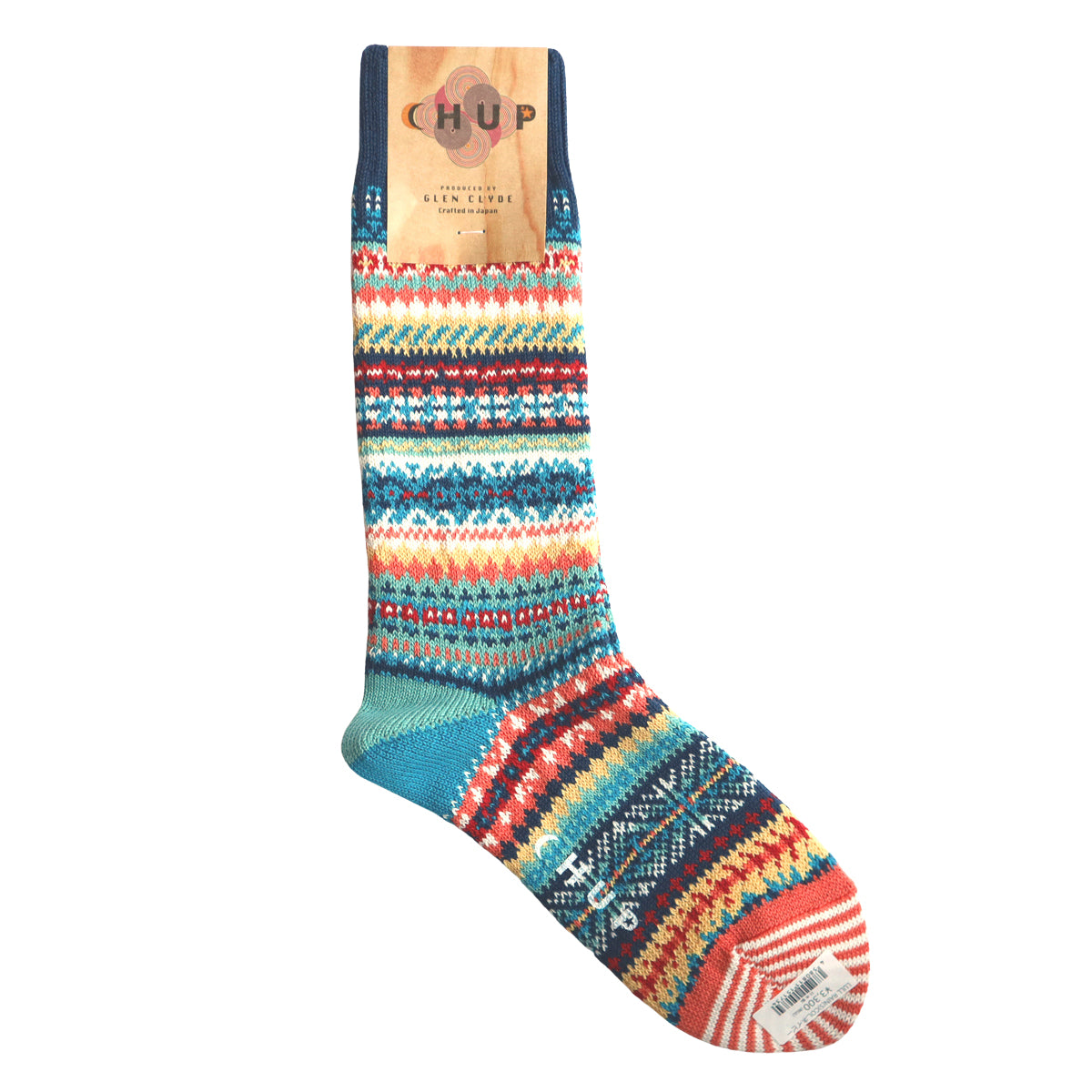 CHUP(チュプ) "LULL RAIN(ラルレイン)" ソックス(3色×2サイズ) 2026年春夏 数量限定生産 日本製 再入荷無し 丈夫 適度な厚み オーガニックコットン 中厚ソックス フェアアイル柄 ノルディック柄 ナバホ柄【追跡メール便送料無料】