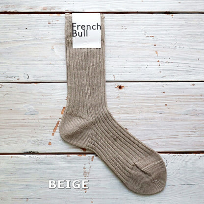 French Bull(フレンチブル)No.11-24122 ルナソックス(6色)【2024年春夏新作☆数量限定生産！】【リネン糸82% 程良い伸縮性 シンプル 日本製】