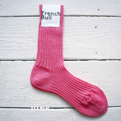 French Bull(フレンチブル)No.11-24122 ルナソックス(6色)【2024年春夏新作☆数量限定生産！】【リネン糸82% 程良い伸縮性 シンプル 日本製】