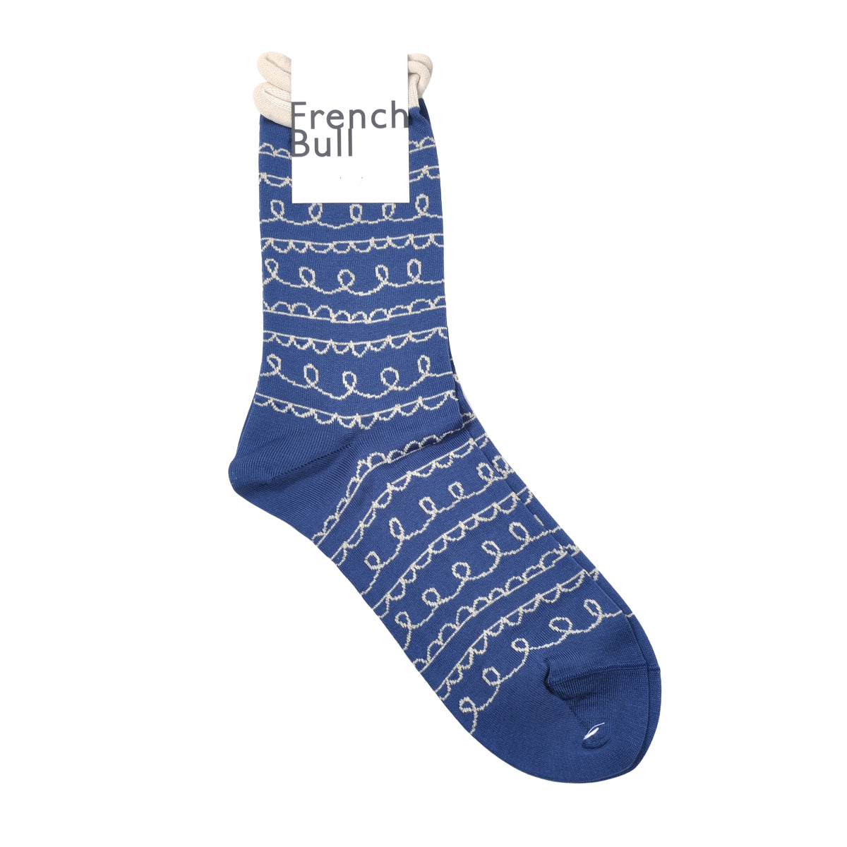 French Bull フレンチブル No.11-26123 マチネソックス(3色) 2026年春夏新作 宴 レディース 靴下 ガーランド 柄にはラメ糸を使用 シルケットの綿糸 日本製【追跡メール便送料無料】