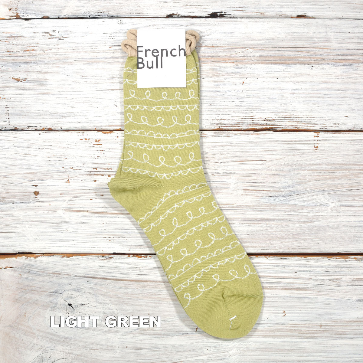 French Bull フレンチブル No.11-26123 マチネソックス(3色) 2026年春夏新作 宴 レディース 靴下 ガーランド 柄にはラメ糸を使用 シルケットの綿糸 日本製【追跡メール便送料無料】