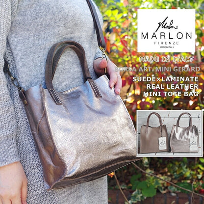 MARLON FIRENZE(マーロンフィレンツェ)【数量限定】【送料無料】【MADE IN ITALY】BS0443(BORSA ART. MINI GERARD) サブバッグ付き4WAYレザートートバッグ(2色)【ショルダーバッグ/4WAY】【追跡可能メール便配送可能】