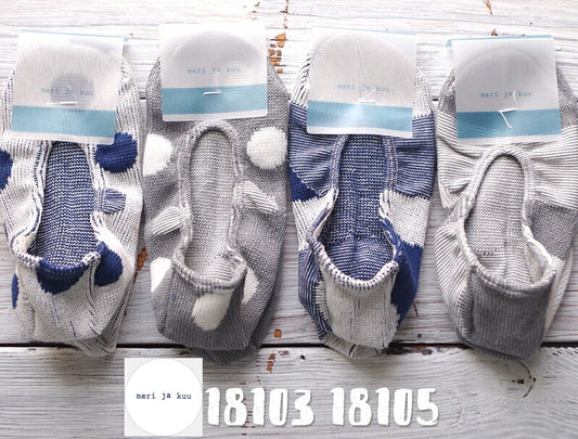meri ja kuu(メリヤクー)＊2018春夏新作☆数量限定！"坂道の先" フットカバー mj-18103-05(4色)【2018年春夏☆数量限定生産】