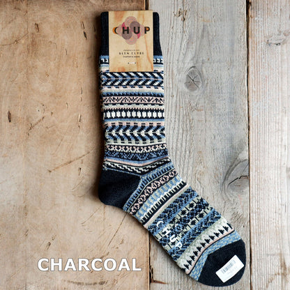 CHUP(チュプ) "MONTEZUMA WELL(モンテズマウェル)" ソックス(3色×1サイズ) 2026年春夏 数量限定生産 日本製 再入荷無し 丈夫 適度な厚み オーガニックコットン 中厚ソックス フェアアイル柄 ノルディック柄 ナバホ柄【追跡メール便送料無料】