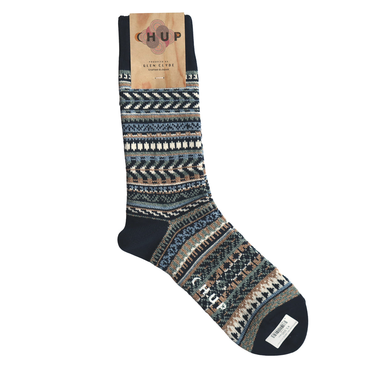 CHUP(チュプ) "MONTEZUMA WELL(モンテズマウェル)" ソックス(3色×1サイズ) 2026年春夏 数量限定生産 日本製 再入荷無し 丈夫 適度な厚み オーガニックコットン 中厚ソックス フェアアイル柄 ノルディック柄 ナバホ柄【追跡メール便送料無料】