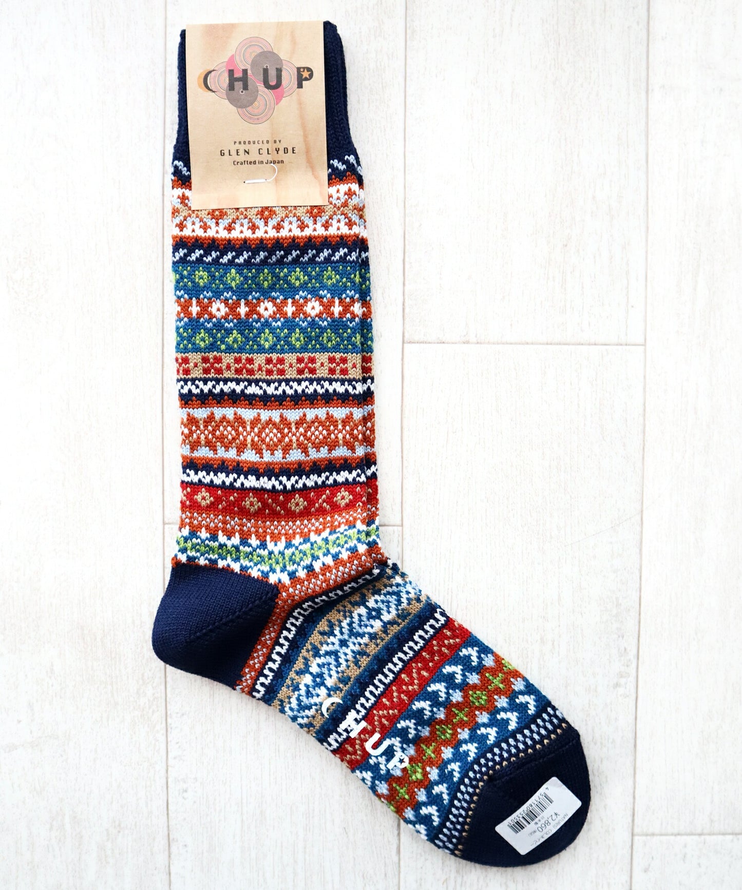 CHUP(チュプ)"NATUR(ナトゥール)"フェアアイル柄ソックス(3色)【数量限定生産】【日本製】【再入荷無し drynova(ドライノヴァ) 丈夫 ノルディック柄 2サイズ 海外人気】