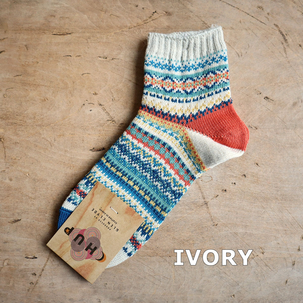 CHUP(チュプ) "NATURAL SOUND(ナチュラルサウンド)" ソックス(3色×2サイズ) 2026年春夏 数量限定生産 日本製 再入荷無し 丈夫 適度な厚み オーガニックコットン 中厚ソックス フェアアイル柄 ノルディック柄 ナバホ柄【追跡メール便送料無料】