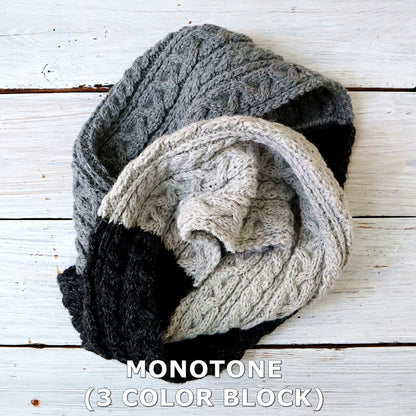HIGHLAND 2000(ハイランド2000) ARAN ALPACA NECK SCARF(SNOOD)ネックウォーマー(4 color)【MADE IN ENGLAND】【ウェイカ限定カラー アルパカ混 ブリティッシュウール 手洗いOK 正規品】
