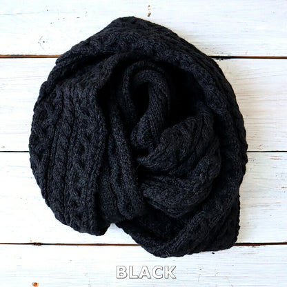 HIGHLAND 2000(ハイランド2000) ARAN ALPACA NECK SCARF(SNOOD)ネックウォーマー(4 color)【MADE IN ENGLAND】【ウェイカ限定カラー アルパカ混 ブリティッシュウール 手洗いOK 正規品】