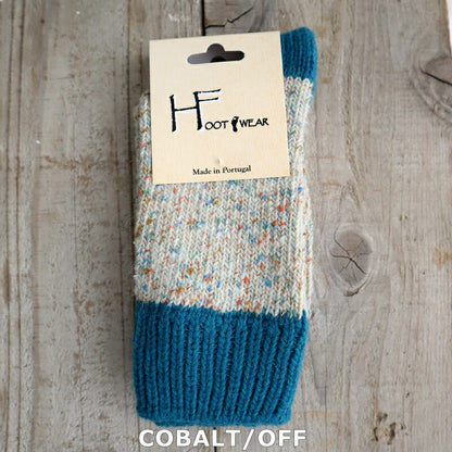 H FOOTWEAR(エイチフットウェア) "NEP(ネップ)"ウールミックス バイカラーソックス(9色)【MADE IN PORTUGAL ポルトガル製】【ウール 肉厚 暖か 防寒】【レディース メンズ ユニセックス】