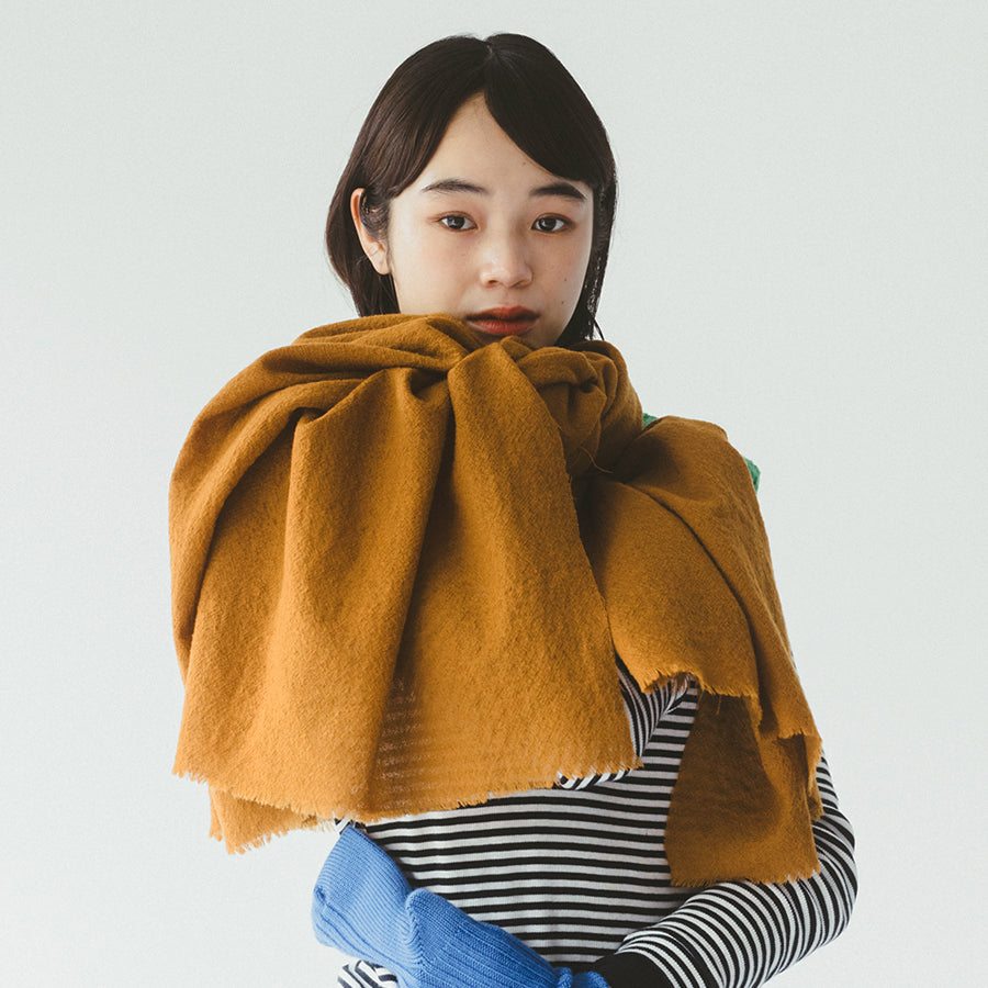 French Bull(フレンチブル)No.17-23204 ナイトスカイストール(5色) 【ウォッシュ加工 ウールガーゼ 限定色 ショール 防寒 冷えとり 冷房・日焼け対策】【ウール100％ 日本製】