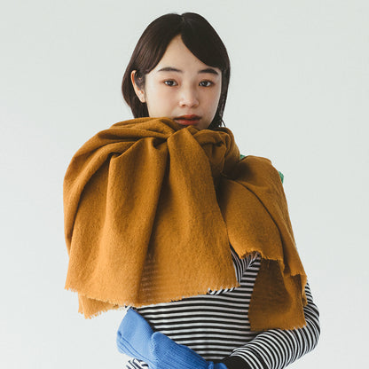 French Bull(フレンチブル)No.17-23204 ナイトスカイストール(5色) 【ウォッシュ加工 ウールガーゼ 限定色 ショール 防寒 冷えとり 冷房・日焼け対策】【ウール100％ 日本製】