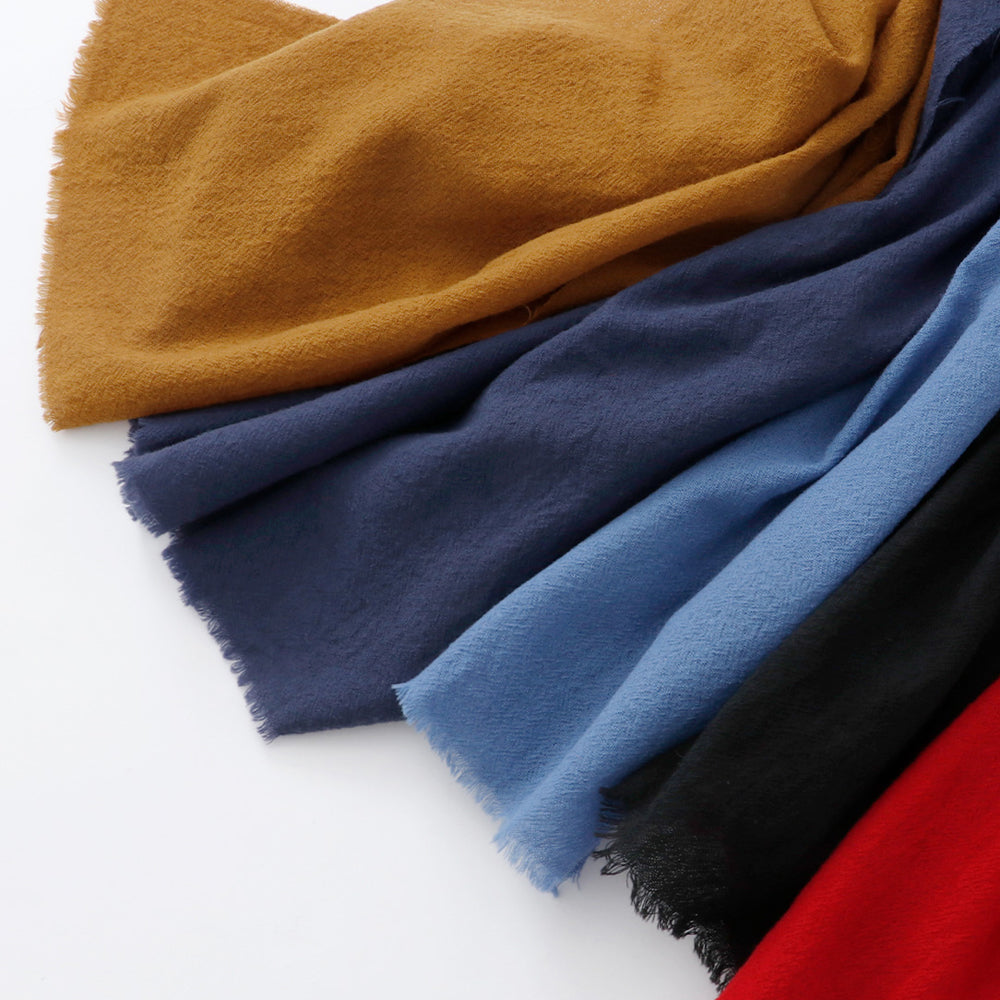 French Bull(フレンチブル)No.17-23204 ナイトスカイストール(5色) 【ウォッシュ加工 ウールガーゼ 限定色 ショール 防寒 冷えとり 冷房・日焼け対策】【ウール100％ 日本製】