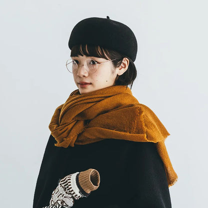 French Bull(フレンチブル)No.17-23204 ナイトスカイストール(5色) 【ウォッシュ加工 ウールガーゼ 限定色 ショール 防寒 冷えとり 冷房・日焼け対策】【ウール100％ 日本製】