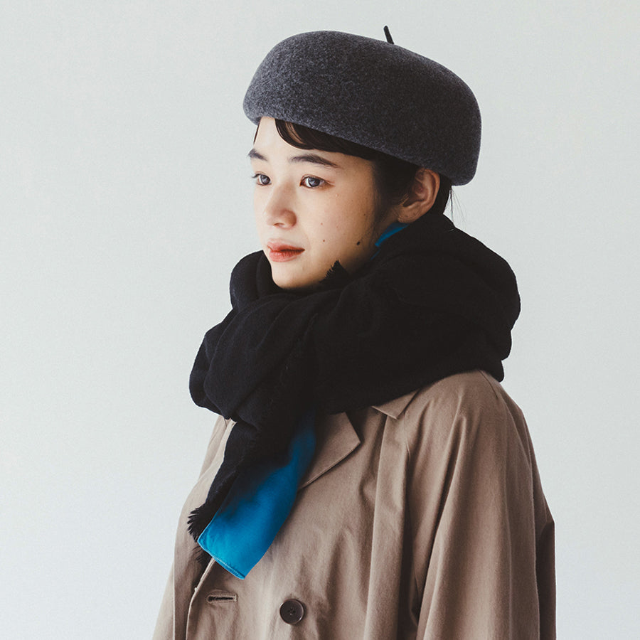 French Bull(フレンチブル)No.17-23204 ナイトスカイストール(5色) 【ウォッシュ加工 ウールガーゼ 限定色 ショール 防寒 冷えとり 冷房・日焼け対策】【ウール100％ 日本製】