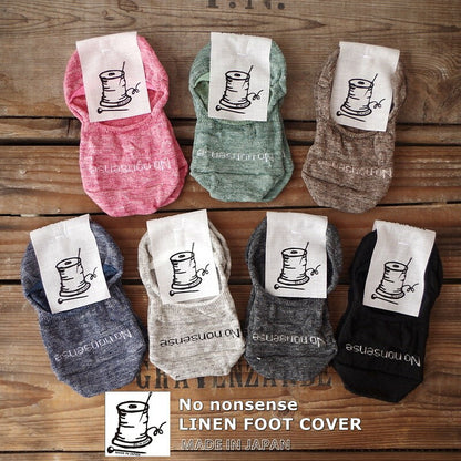 Put on socks(プットオンソックス)"No nonsense"ノーノンセンス リネンフットカバー(7 COLOR)【リネン麻 冷えとり 通気・発散・抗菌】【日本製】