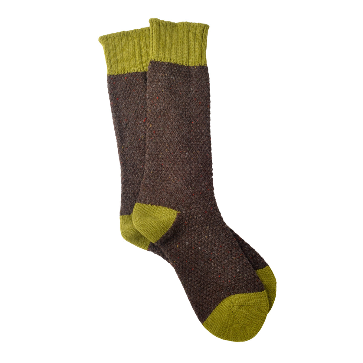 French Bull(フレンチブル) No.01-0212 ノルディックソックス(4色)【レディース 靴下 カシミア ウール 配色 バイカラー ネップ糸 無地 暖かい 冷え取り 日本製】