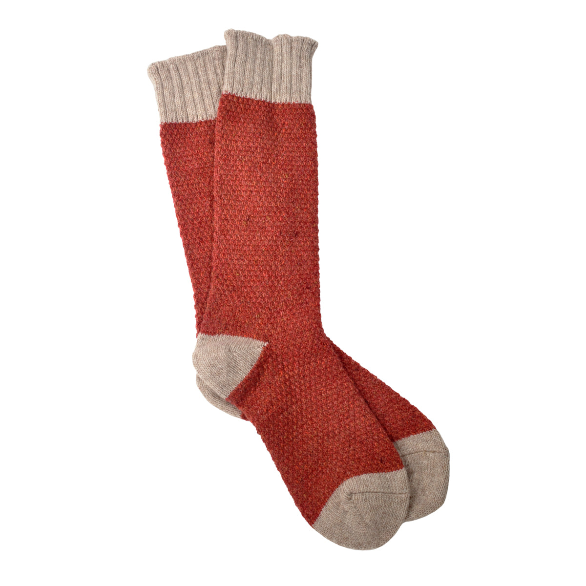 French Bull(フレンチブル) No.01-0212 ノルディックソックス(4色)【レディース 靴下 カシミア ウール 配色 バイカラー ネップ糸 無地 暖かい 冷え取り 日本製】