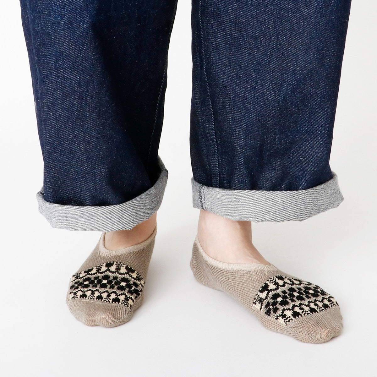 French Bull フレンチブル No.11-26119 オルネカバー(3色) 2026年春夏新作 宴 レディース 靴下 オーナメントをイメージした柄 フットカバー 日本製【追跡メール便送料無料】