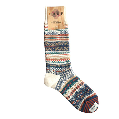 CHUP(チュプ) "PEILI(ペイリ)" ソックス(3色×2サイズ) 2026年春夏 数量限定生産 日本製 再入荷無し 丈夫 適度な厚み オーガニックコットン 中厚ソックス フェアアイル柄 ノルディック柄 ナバホ柄【追跡メール便送料無料】