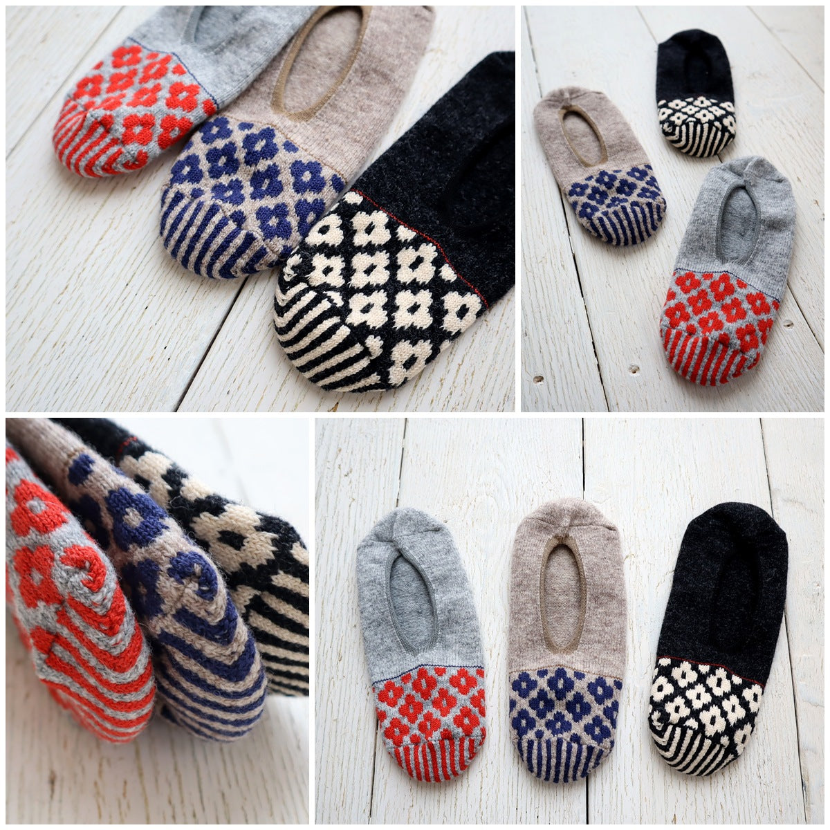 French Bull(フレンチブル)No.11-25267 ペトルカバー(3色)【レディース 靴下 日本製 2025-26年秋冬 ストライプ 脱げにくい 花柄 カシミヤ混 ルームカバーソックス 贈り物】