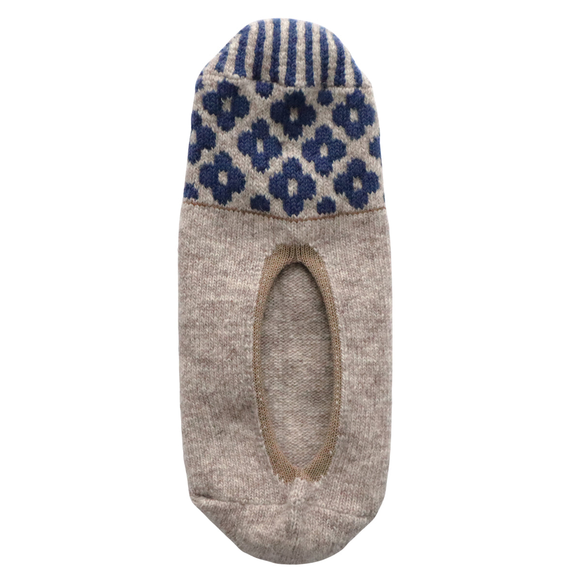 French Bull(フレンチブル)No.11-25267 ペトルカバー(3色)【レディース 靴下 日本製 2025-26年秋冬 ストライプ 脱げにくい 花柄 カシミヤ混 ルームカバーソックス 贈り物】