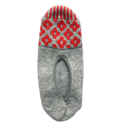 French Bull(フレンチブル)No.11-25267 ペトルカバー(3色)【レディース 靴下 日本製 2025-26年秋冬 ストライプ 脱げにくい 花柄 カシミヤ混 ルームカバーソックス 贈り物】