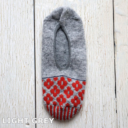 French Bull(フレンチブル)No.11-25267 ペトルカバー(3色)【レディース 靴下 日本製 2025-26年秋冬 ストライプ 脱げにくい 花柄 カシミヤ混 ルームカバーソックス 贈り物】