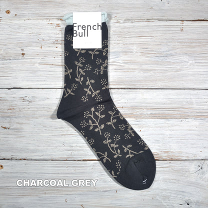 French Bull フレンチブル No.11-26126 ピエニソックス(3色) 2026年春夏新作 宴 レディース 靴下 小花柄 シルケットの綿糸 日本製【追跡メール便送料無料】