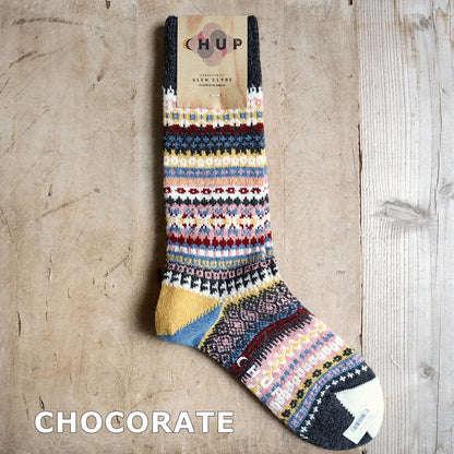 CHUP(チュプ) "PORTMEIRION(ポートメイリオン)" ソックス(4色×2サイズ) 【2025-26年秋冬☆数量限定生産 日本製 再入荷無し 丈夫 適度な厚み フェアアイル柄 ノルディック柄 ナバホ柄】