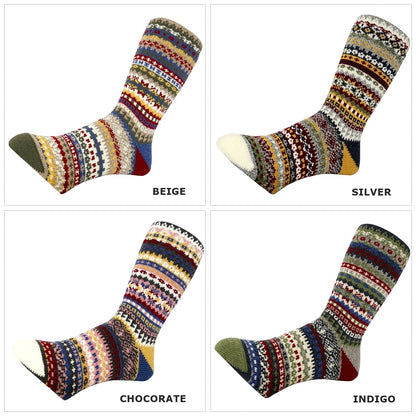 CHUP(チュプ) "PORTMEIRION(ポートメイリオン)" ソックス(4色×2サイズ) 【2025-26年秋冬☆数量限定生産 日本製 再入荷無し 丈夫 適度な厚み フェアアイル柄 ノルディック柄 ナバホ柄】