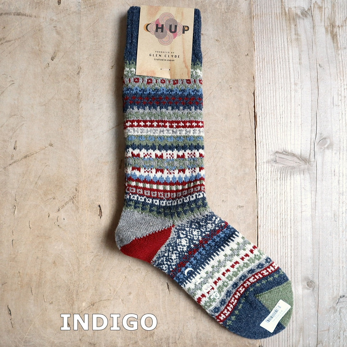 CHUP(チュプ) "PORTMEIRION(ポートメイリオン)" ソックス(4色×2サイズ) 【2025-26年秋冬☆数量限定生産 日本製 再入荷無し 丈夫 適度な厚み フェアアイル柄 ノルディック柄 ナバホ柄】