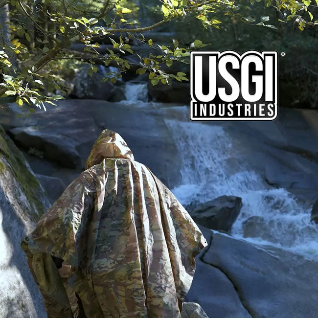 USGI Industries ミリタリースタイル サバイバル レインポンチョ