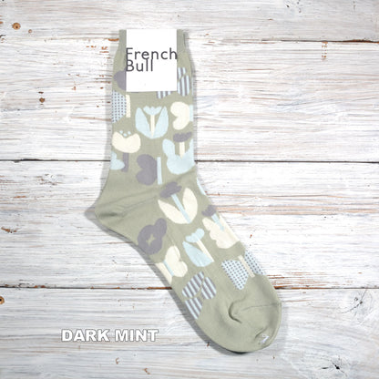 French Bull フレンチブル No.11-26122 プランタンソックス(3色) 2026年春夏新作 宴 レディース 靴下 お花や蝶のモチーフ スーピマ綿糸 日本製【追跡メール便送料無料】