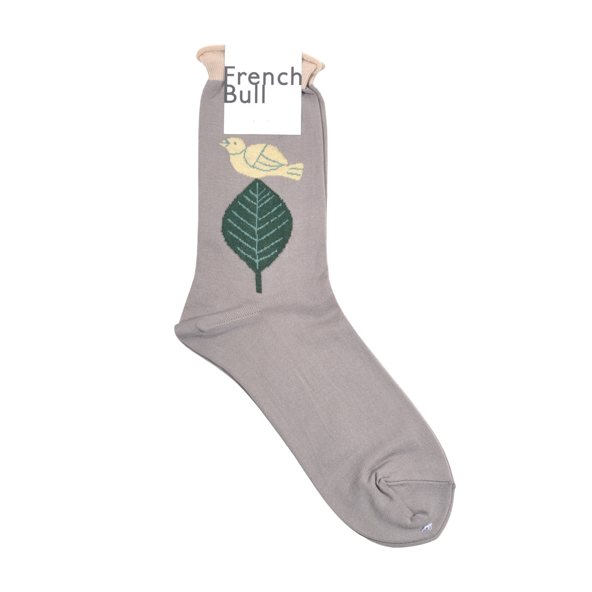 French Bull フレンチブル No.11-26117 レポソックス(3色) 2026年春夏新作 宴 レディース 靴下 鳥と植物がモチーフ シルケットの綿糸 日本製【追跡メール便送料無料】