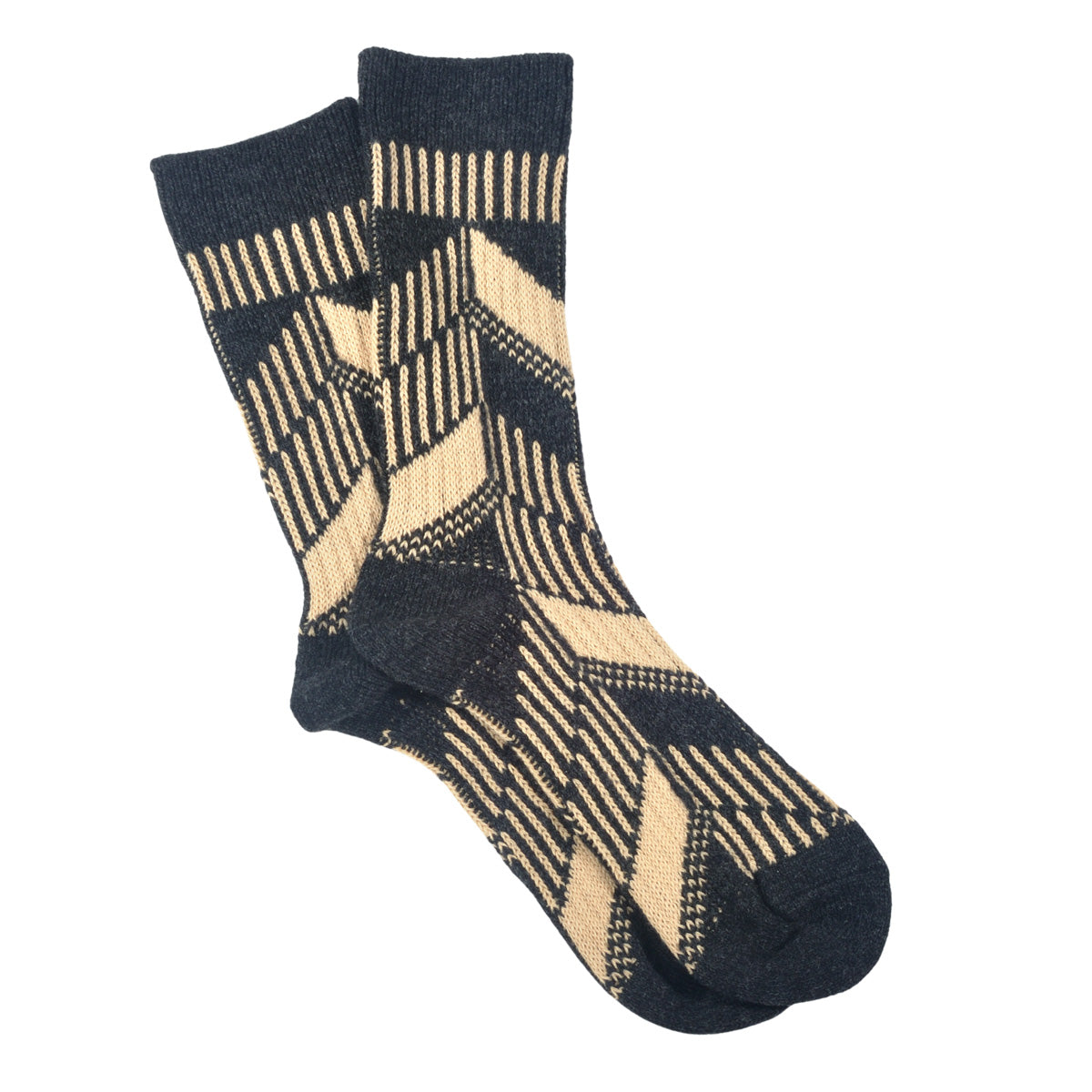 Jake(ジェイク)【Men's レディース大きめ】French Bull フレンチブル No.21-25254 ルーフソックス(3色)【靴下 2025-26年秋冬新作 屋根モチーフ 柔らかウール 日本製】