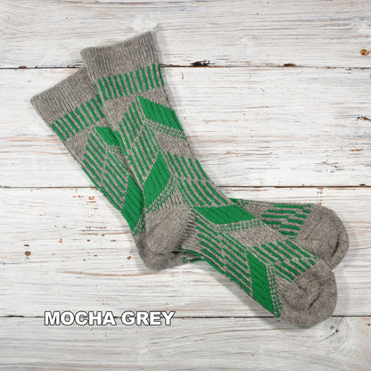 Jake(ジェイク)【Men's レディース大きめ】French Bull フレンチブル No.21-25254 ルーフソックス(3色)【靴下 2025-26年秋冬新作 屋根モチーフ 柔らかウール 日本製】