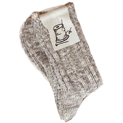 Put on socks(プットオンソックス)"Rustic"ラスティック コットンスラブソックス(5 COLOR)【3色使い ビッグスラブ 程よい厚み 冷えとり】【日本製】