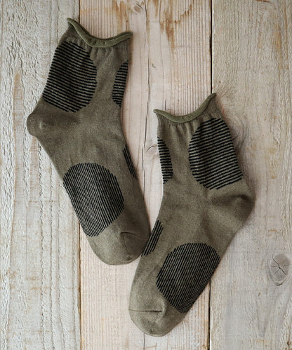 Put on socks(プットオンソックス)"Savon"サボン コットンリネン BIGドット ショートソックス 2nd(9 COLOR)【2025年春夏☆数量限定生産！】【綿麻 BIGドット】【日本製】