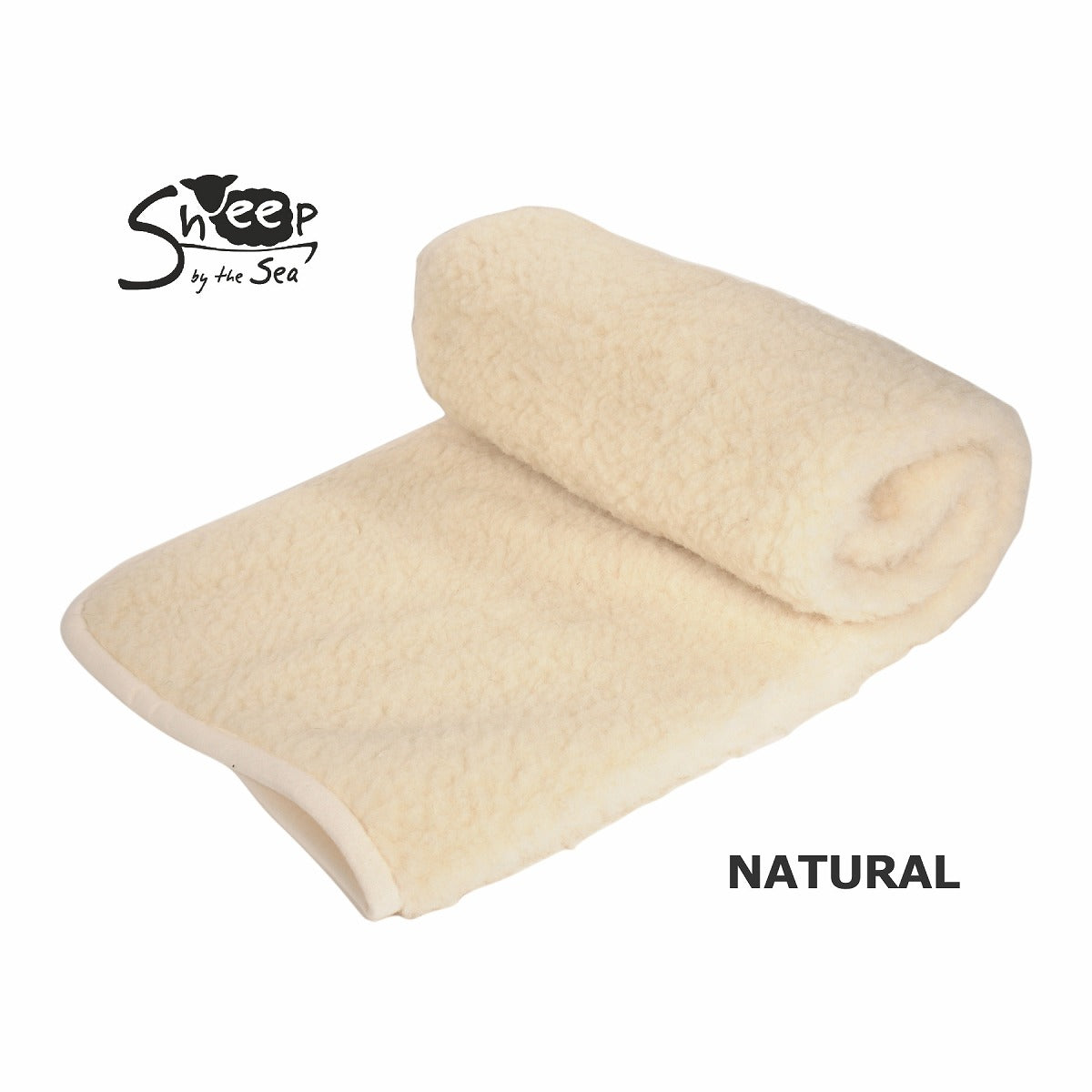 SHEEP BY THE SEA(シープバイザシー) WOOL BOA BLANKET 72x97cm(3色)【少量入荷！ ウールパイル100％ ブランケット ひざ掛け 毛布 防寒 正規品 Made in Poland ポーランド製】【送料無料】